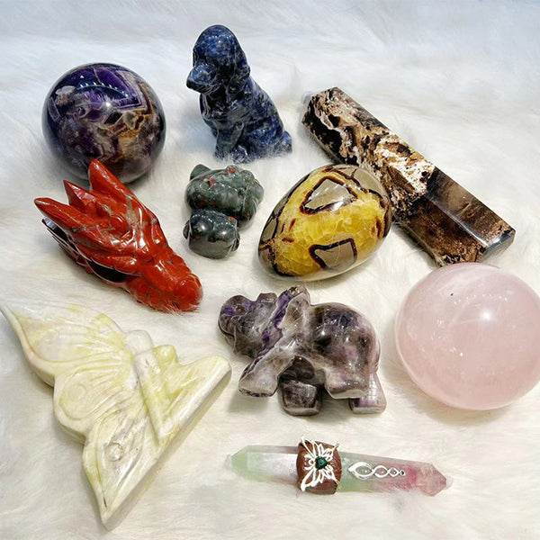 【Buy Three Get One More Box For Free】Iris Healing Big Crystal Mystery Buckets